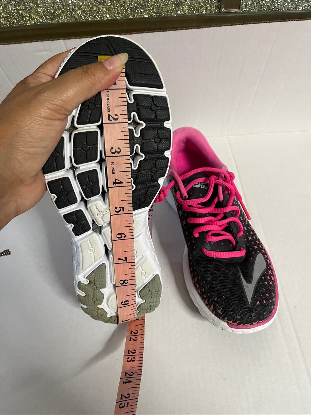 Brooks Women’s Black and Hot Pink Running Sneakers - Picture 10 of 13